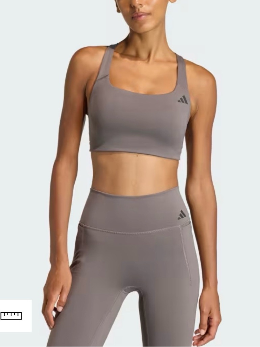 Adidas Women's Optime Workout Medium Support Bra & Full Length Leggings - Picture 7 of 11